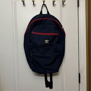 Adidas Originals Unisex Backpack Blue with Red Accents Sports Bag